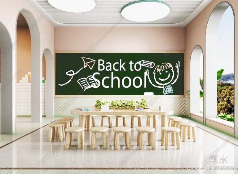 Back to School Classroom Background