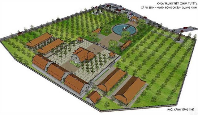 Chùa Tuyết Quảng Ninh 1 Vector