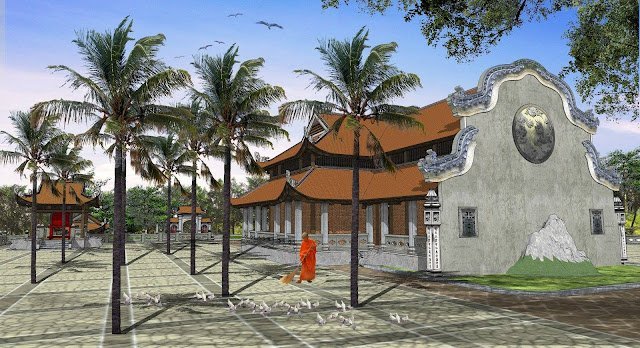 Chùa Tuyết Quảng Ninh 16 Vector