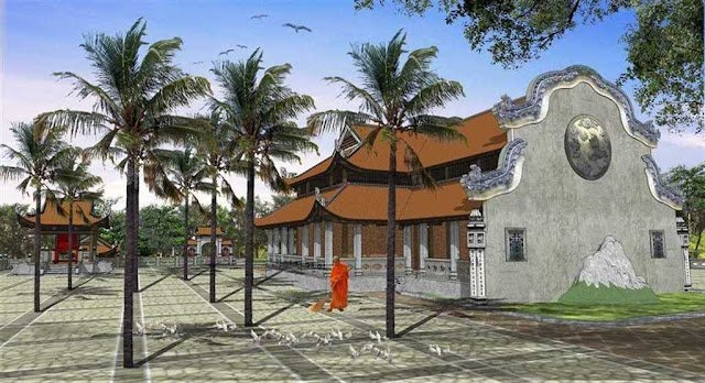 Chùa Tuyết Quảng Ninh Vector