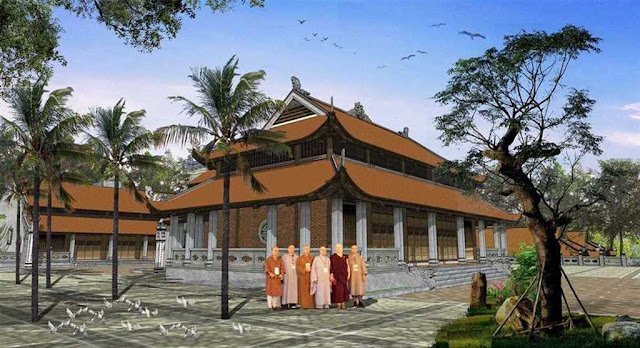 Chùa Tuyết Quảng Ninh Vector