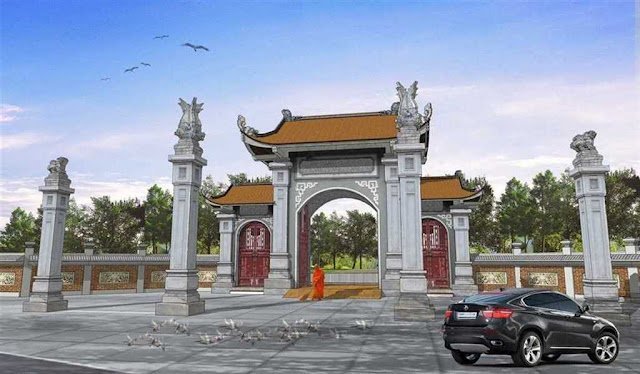 Chùa Tuyết Quảng Ninh Vector