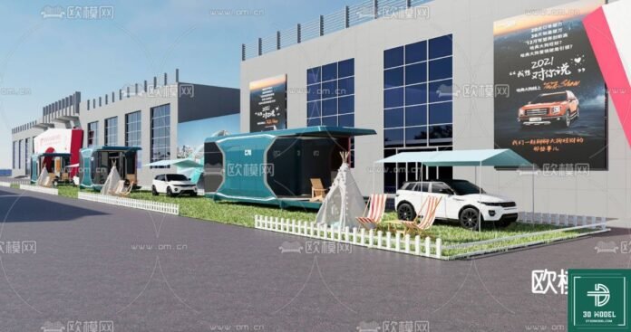 Exhibition Booth SketchUp Model