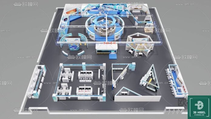 Exhibition Booth SketchUp Model