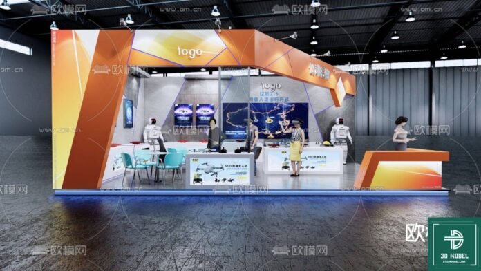 Exhibition Booth SketchUp Model