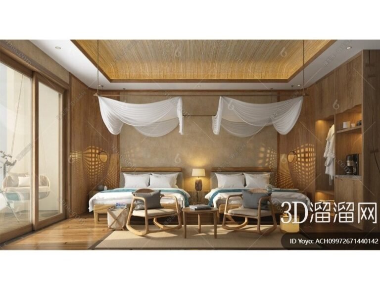 Homestay 3D Model Interior