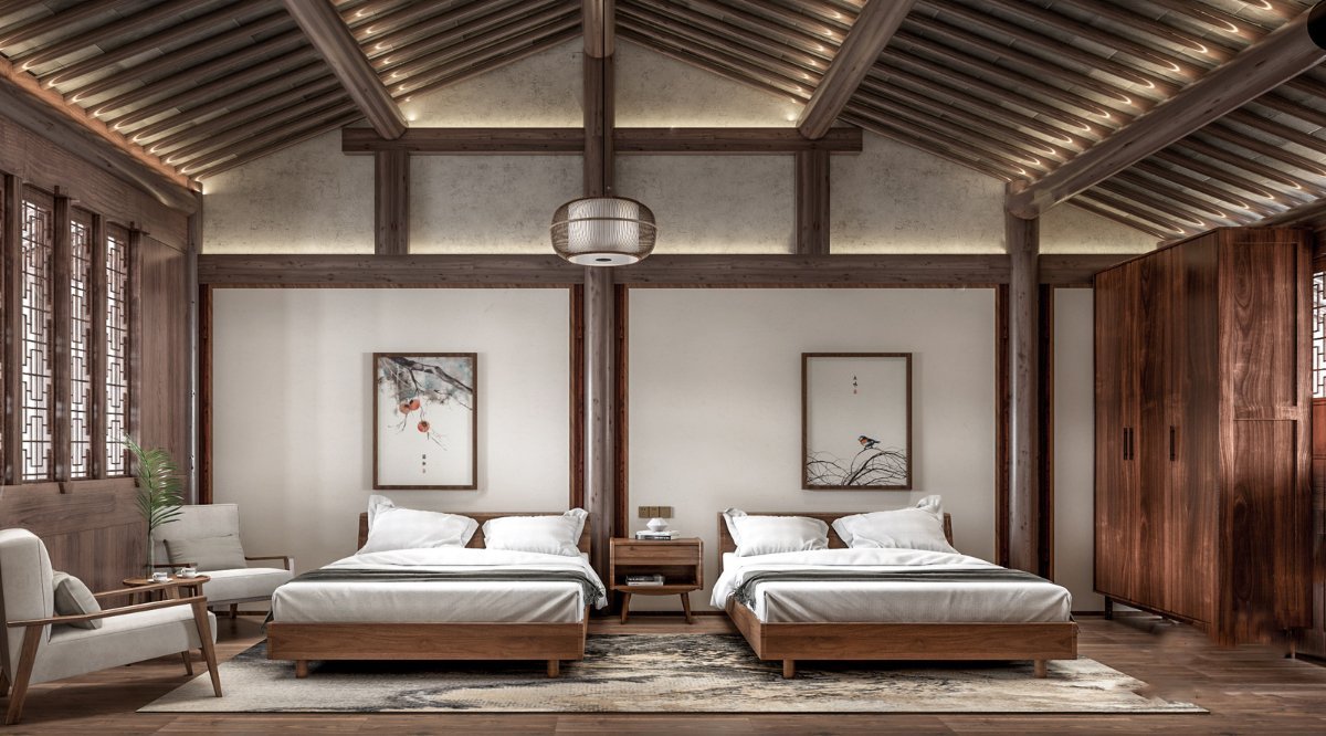 Homestay 3D Model Interior