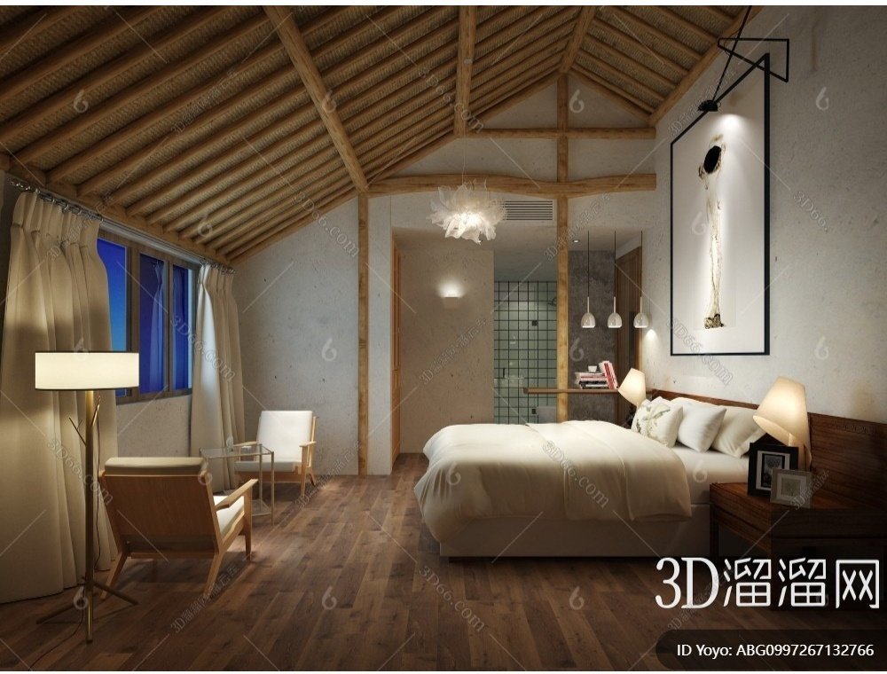 Homestay 3D Model Interior
