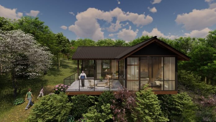 Homestay design vector