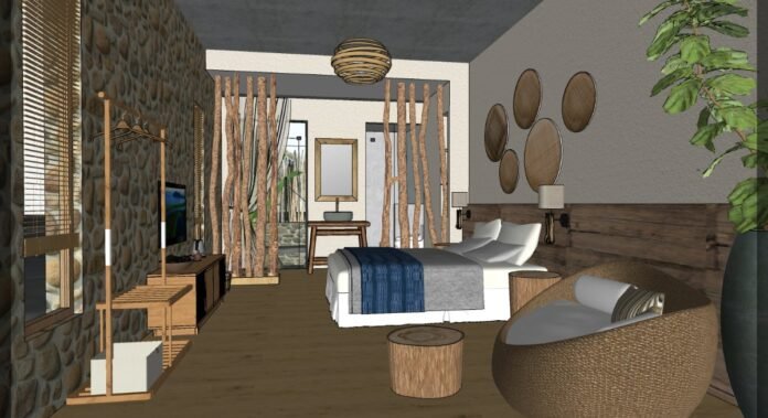 Homestay Interior Design Sketchup