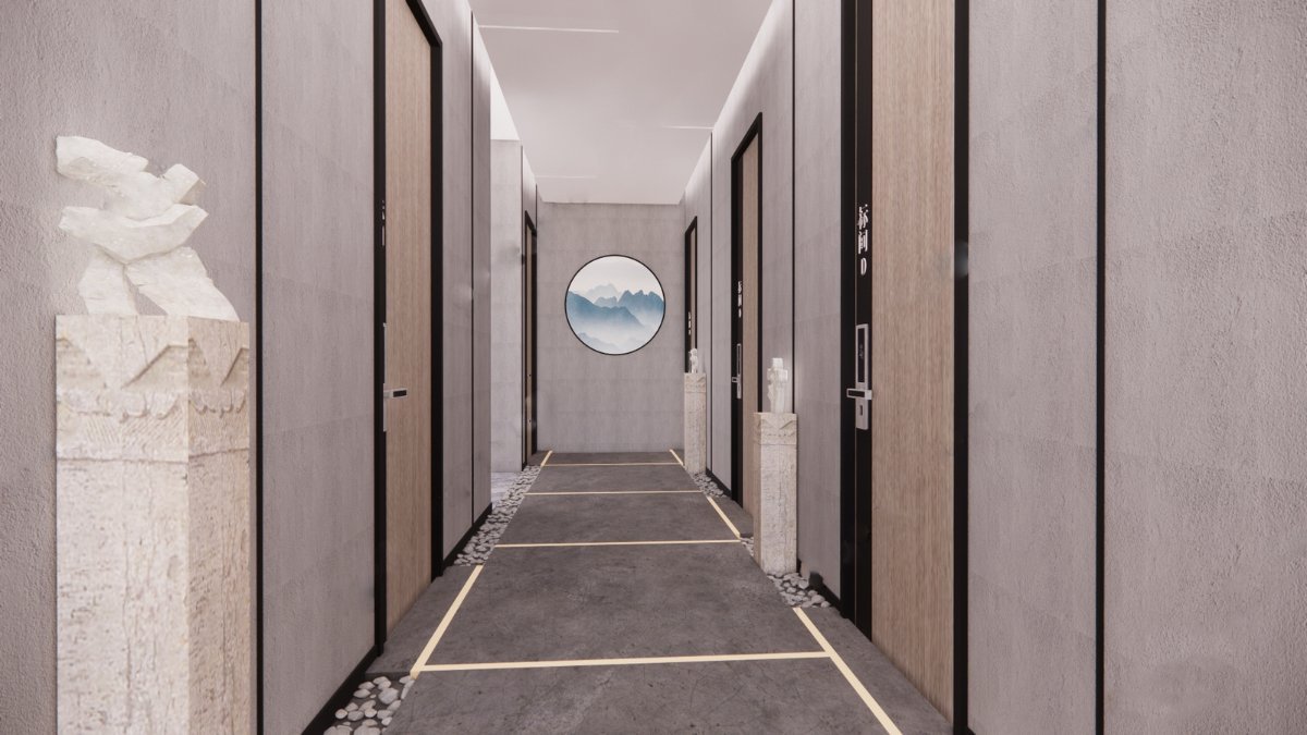 Homestay Interior Design Vector