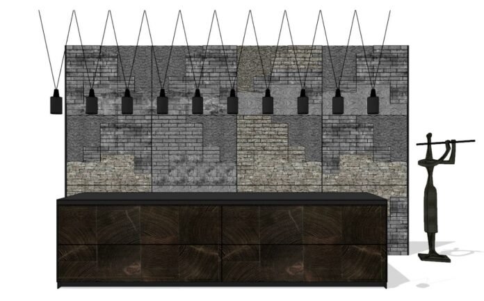 Homestay Interior Design Vector