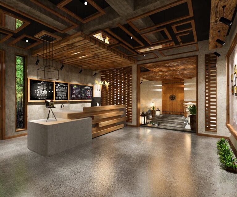 Homestay Interior Design Vector