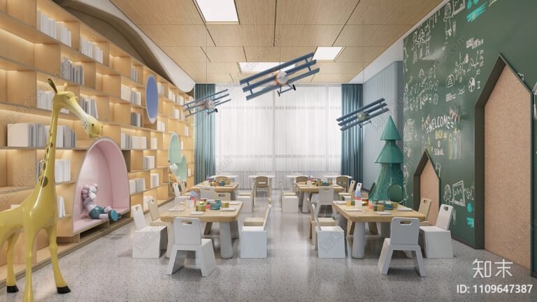 Kindergarten interior 3D model