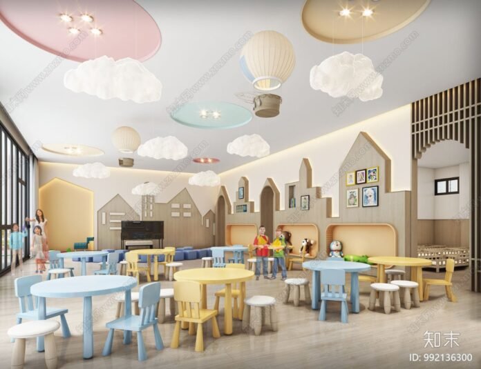 Kindergarten Interior 3D Model