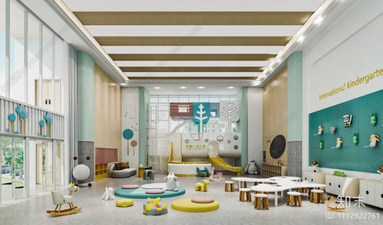 Kindergarten interior 3D model