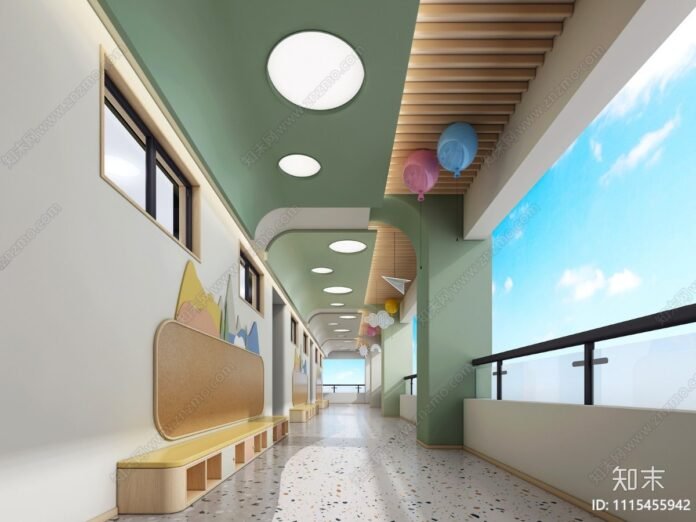 Kindergarten interior 3D model
