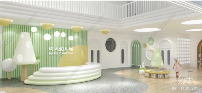 Kindergarten interior design concept
