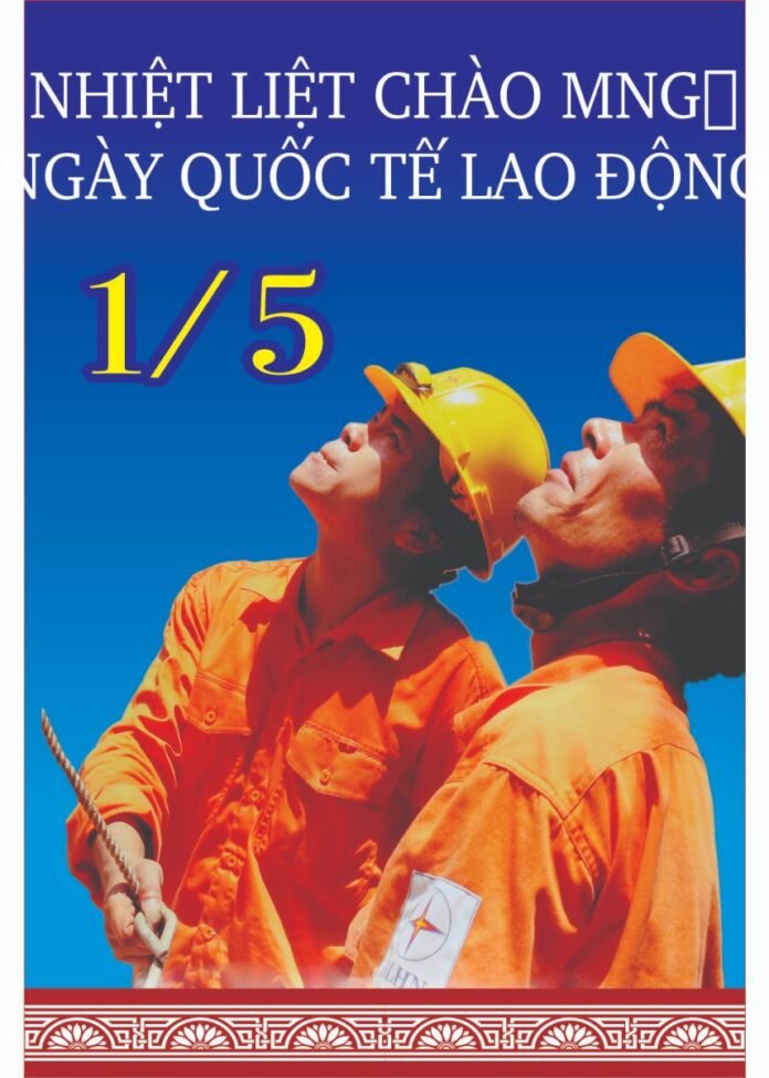 May Day Banner Vector