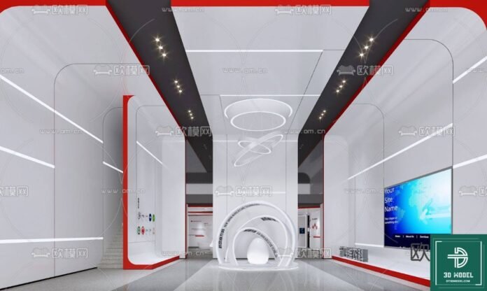 Modern Exhibition Hall SketchUp