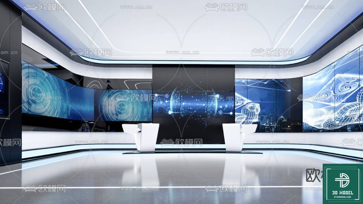 Modern Exhibition Hall SketchUp