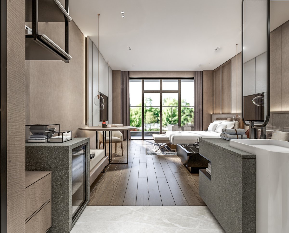 Modern homestay interior design