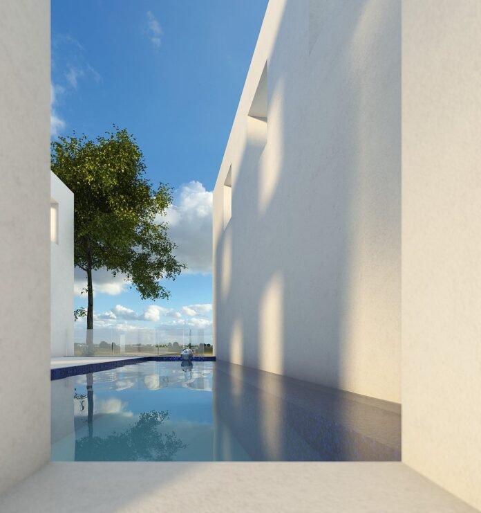 Modern Poolside House Design