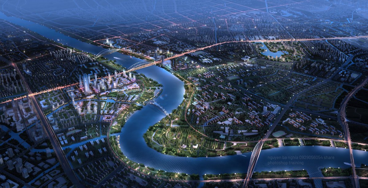 Render Quy Hoach 3D Model