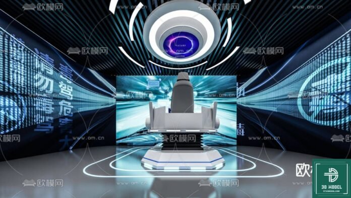 Sci-Fi Exhibition Room SketchUp