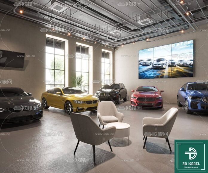 SketchUp car showroom