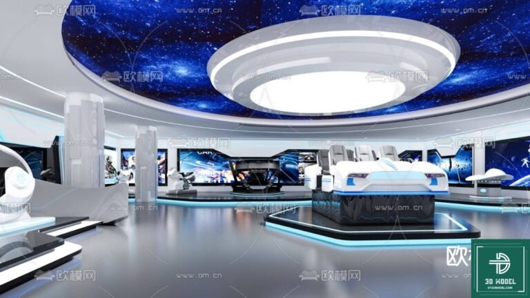 SketchUp Exhibition Hall 3D Model