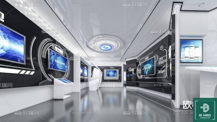 SketchUp exhibition hall design