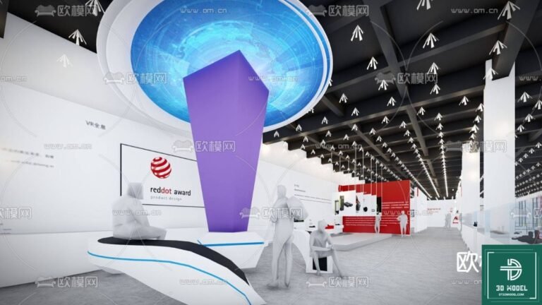 SketchUp exhibition hall design